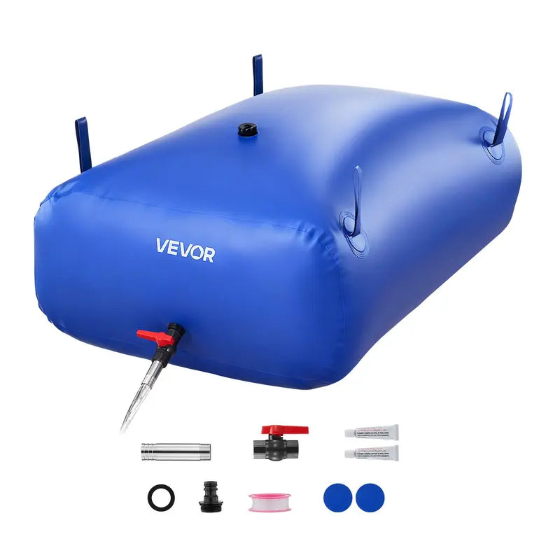 VEVOR Collapsible Water Storage Bladder Tank, 330L / 87.2 Gal, 1000D Dual-Layer PVC