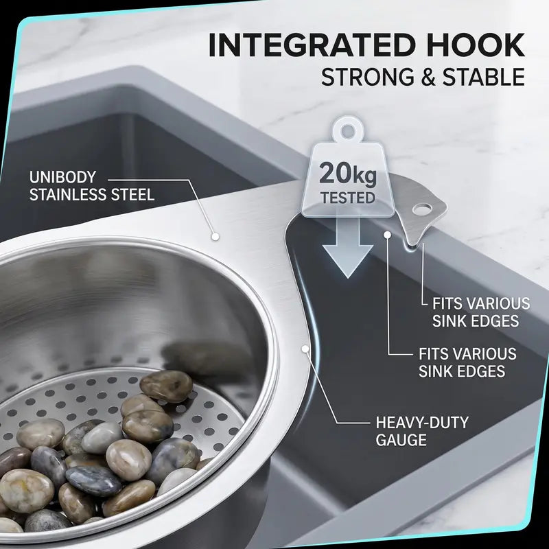 Stainless Steel Swan Sink Strainer Basket