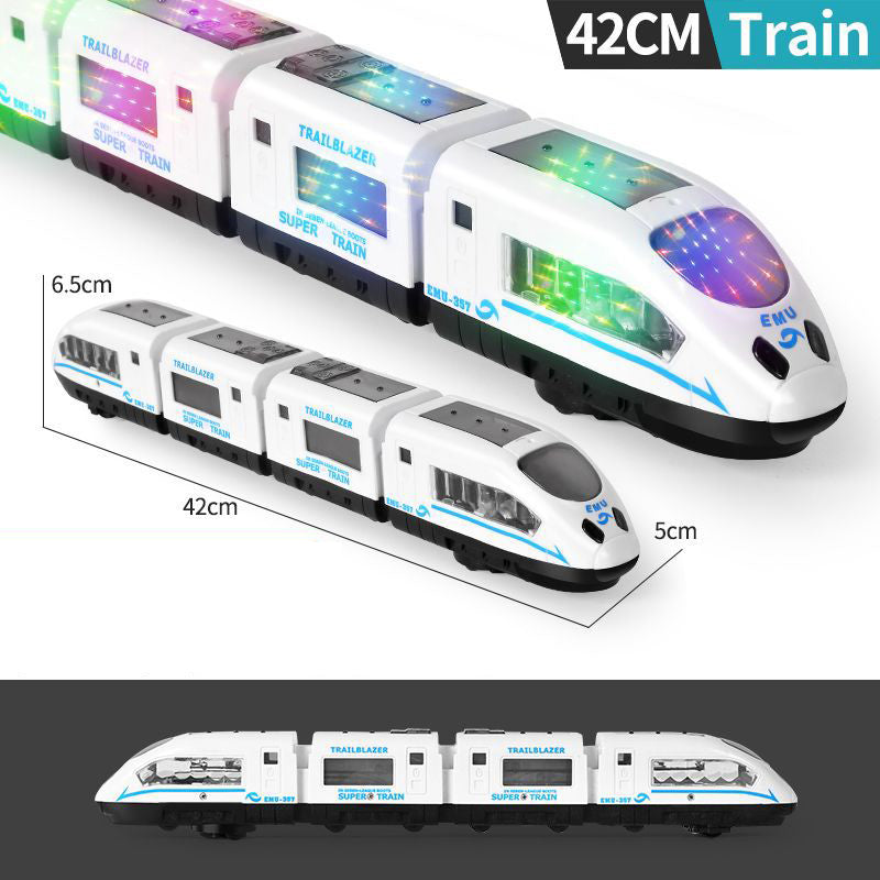 📢📢50% OFF !! ⏰ Electric Bullet Train Toy – Light-Up, Bump & Go, with Music 🎵
