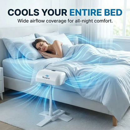 Cooling Bed Fan for Hot Sleepers with Remote & Timer