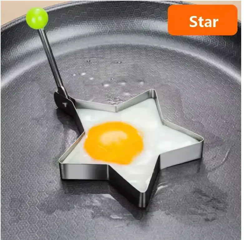 Stainless Steel Fried Egg Mold Shape Gadget - Kitchen Utensils for Egg Fried Dishes
