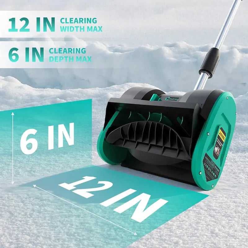 Cordless Electric Snow Shovel, 12-Inch Clearing Width