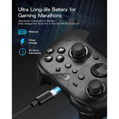 PRO Gaming Controller (Black) – 3.25ms Low Latency