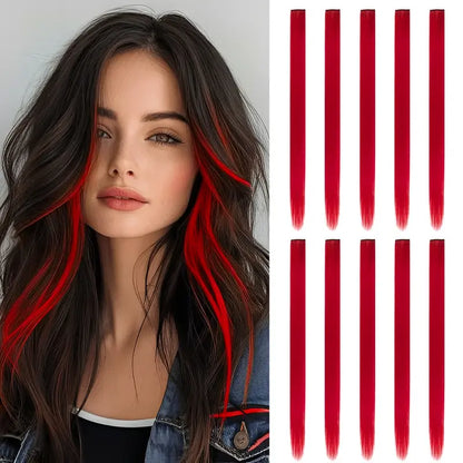 FXMONGYI Colored Hair Extensions