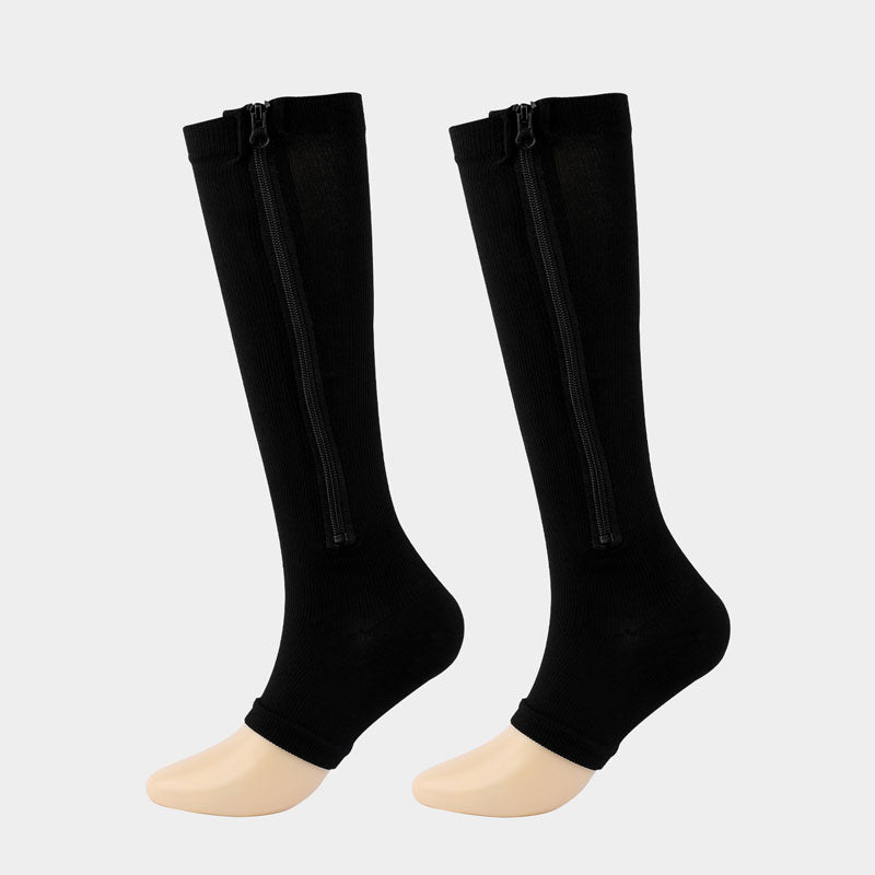 🏃‍♂️ EasyZip Compression Socks – Zipper Support Socks for Swollen Legs & Everyday Comfort 👣💙