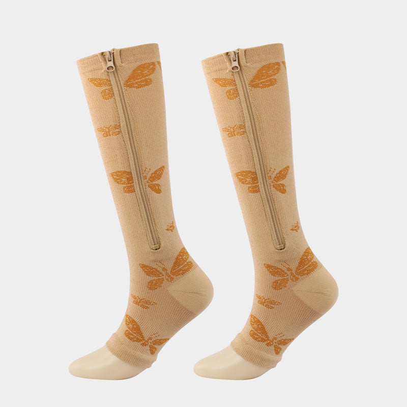 🏃‍♂️ EasyZip Compression Socks – Zipper Support Socks for Swollen Legs & Everyday Comfort 👣💙