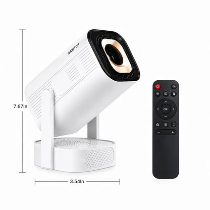 Qawtor Portable Mini Projector with 4K Support, WiFi 6 & Bluetooth 5.0