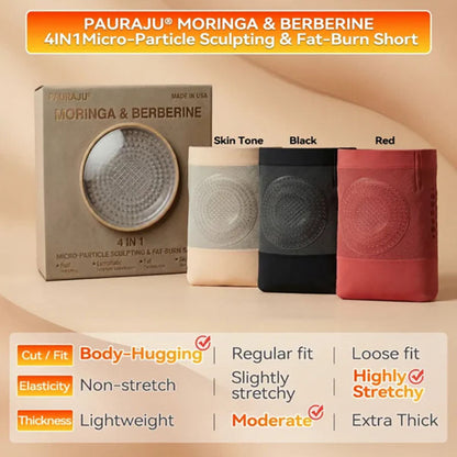Quick-to-slim high-waisted fat-burning shorts