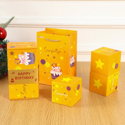 Birthday Surprise Gift Box – 20 Bounces Folding Cash Envelope with Flying Butterfly Toy