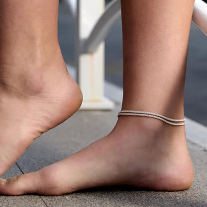 Exquisite multi-layered women's anklet