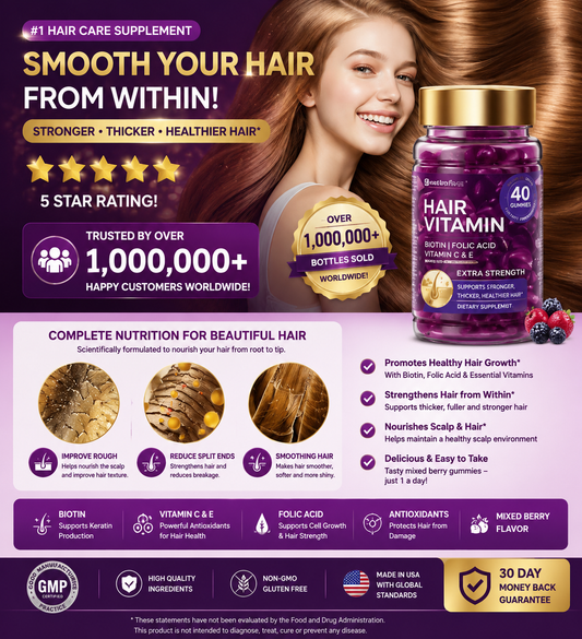BARUBT Hair Vitamin Oil Capsules – Moroccan Oil, Jojoba, Keratin, Vitamins A C E | 40 Capsules, Repairs Dry Frizzy Damaged Hair