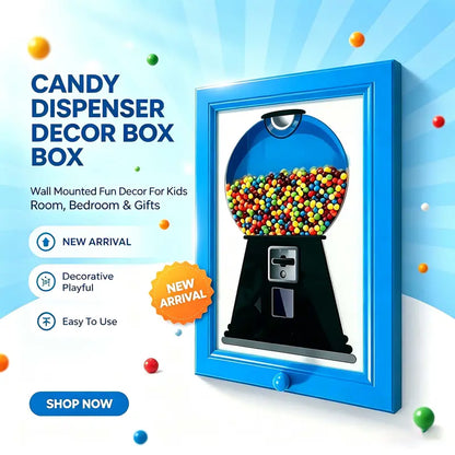Pink Wall-Mount Candy Dispenser Photo Frame
