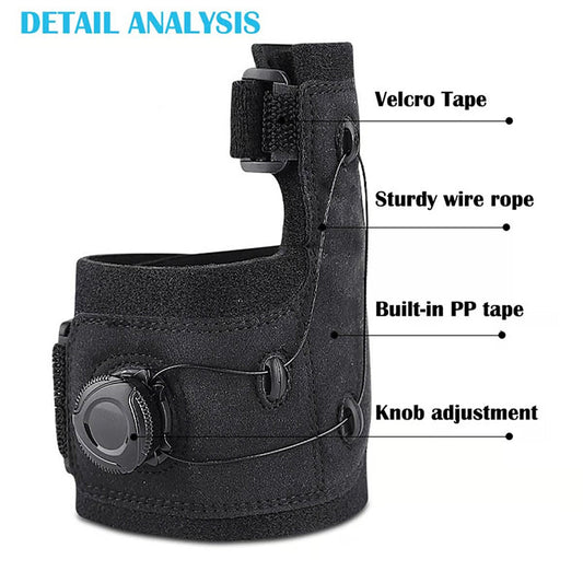 Adjustable thumb support strap for thumb eversion