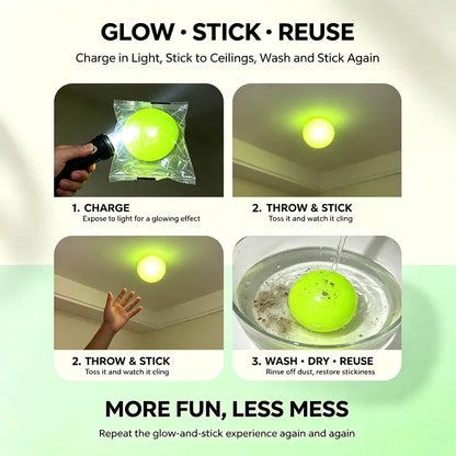Sticky Wall Ceiling Stress Relief Squeeze Ball