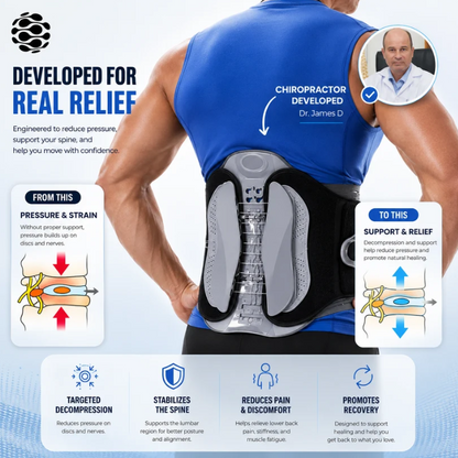 TRUE JOINT™ Adjustable Lumbar Support Back Brace