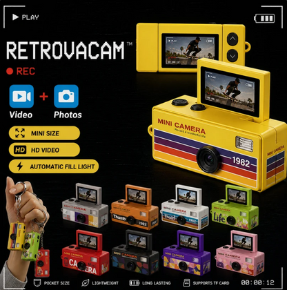 RETROVACAM Mini Retro Camera – Film Your Life in 90s Style