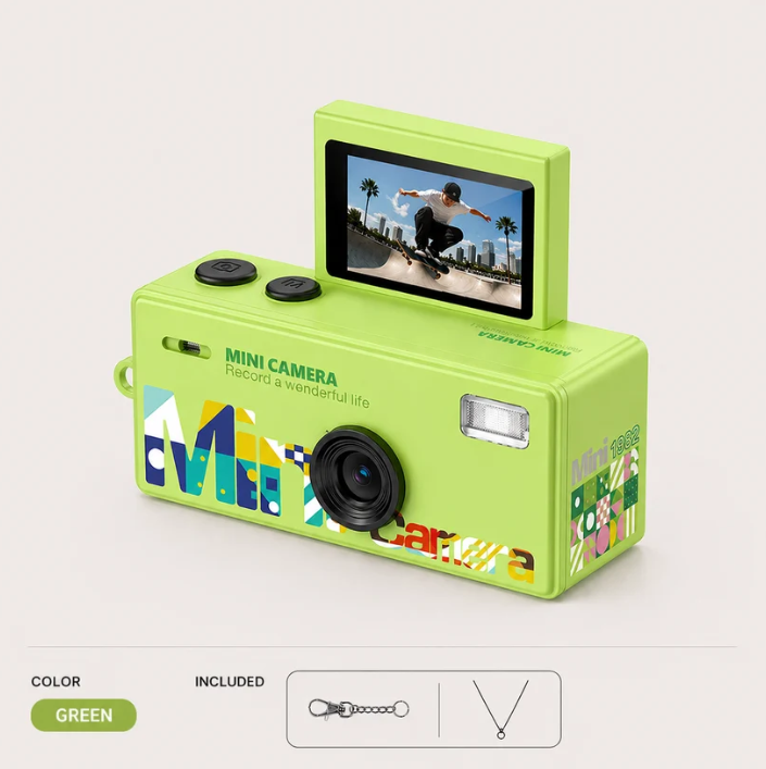 RETROVACAM Mini Retro Camera – Film Your Life in 90s Style