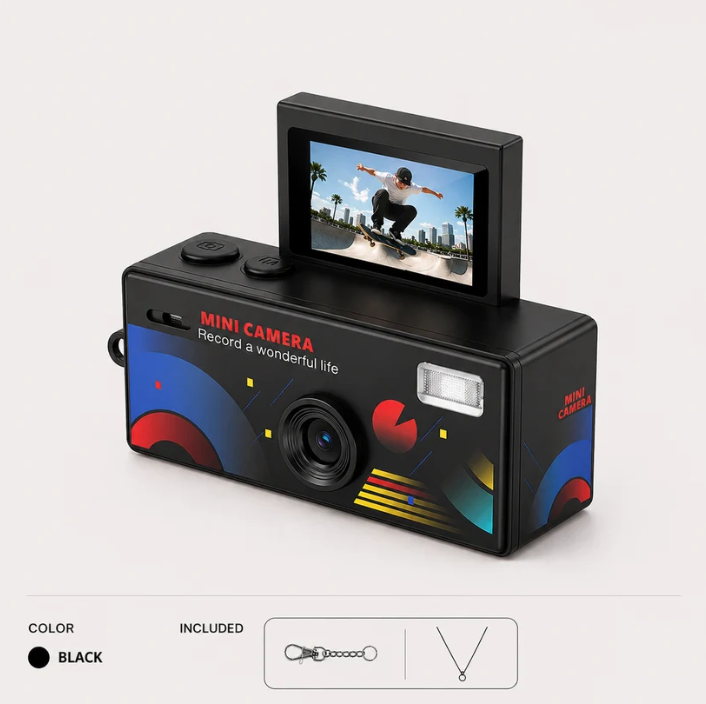 RETROVACAM Mini Retro Camera – Film Your Life in 90s Style