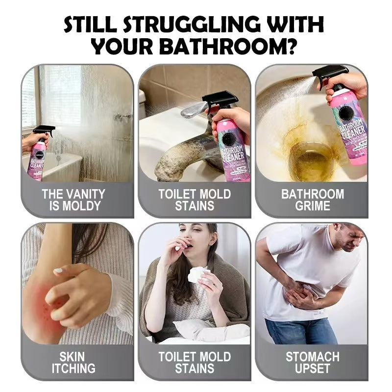 Works on faucets, tile joints, glass enclosures, wooden surfaces