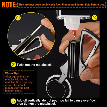 3-in-1 EDC Fire Starter Keychain