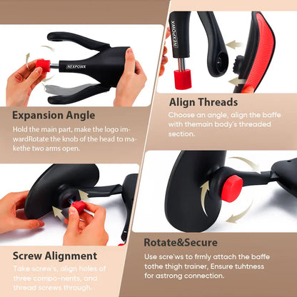 Nexpowx Kegel & Leg Exercise Trainer with Resistance Spring