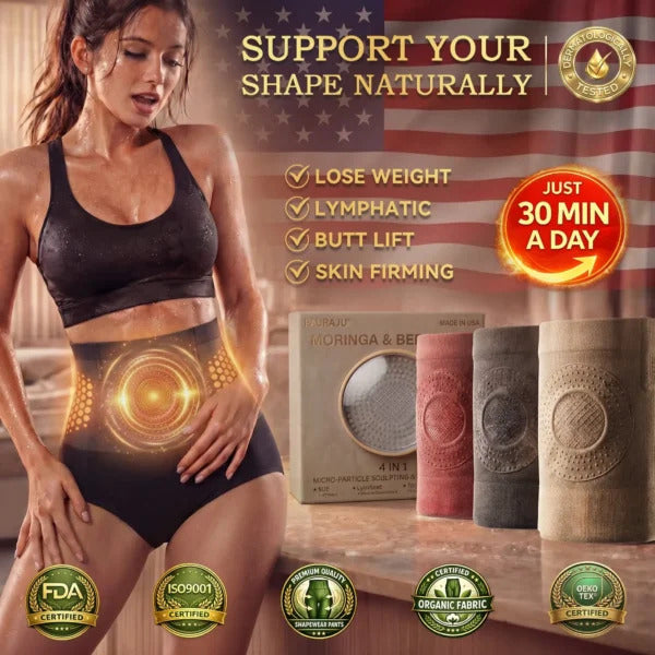 Quick-to-slim high-waisted fat-burning shorts