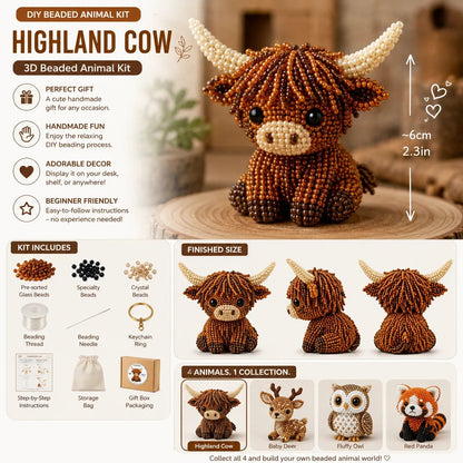 🧵✨ Tiny 3D Beaded Animal DIY Kit💖 A DIY Craft Kit So Cute You Won't Want To Stop Making Them
