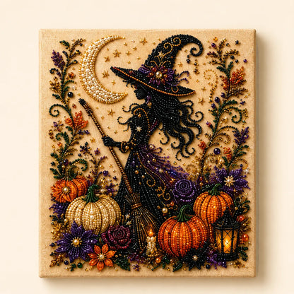 Halloween 5D Diamond Painting Kit – DIY Pearl Bead Art for Adults & Teens