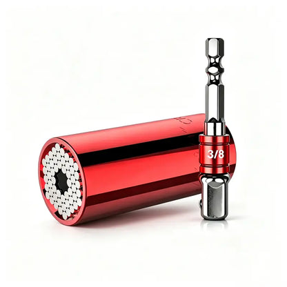 Universal Socket Tools Gifts for Men - Grip Socket Set with Power Drill Adapter