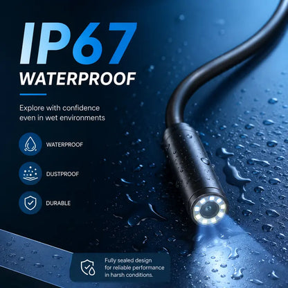 1920P HD Endoscope Camera – 8 LED, IP67, 11.48FT, iPhone & Android Compatible