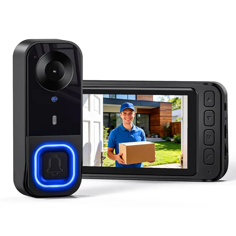 1080p Doorbell Camera with Monitor, No Wi-Fi Required