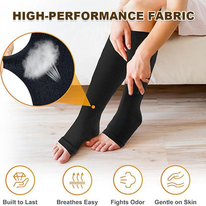🏃‍♂️ EasyZip Compression Socks – Zipper Support Socks for Swollen Legs & Everyday Comfort 👣💙