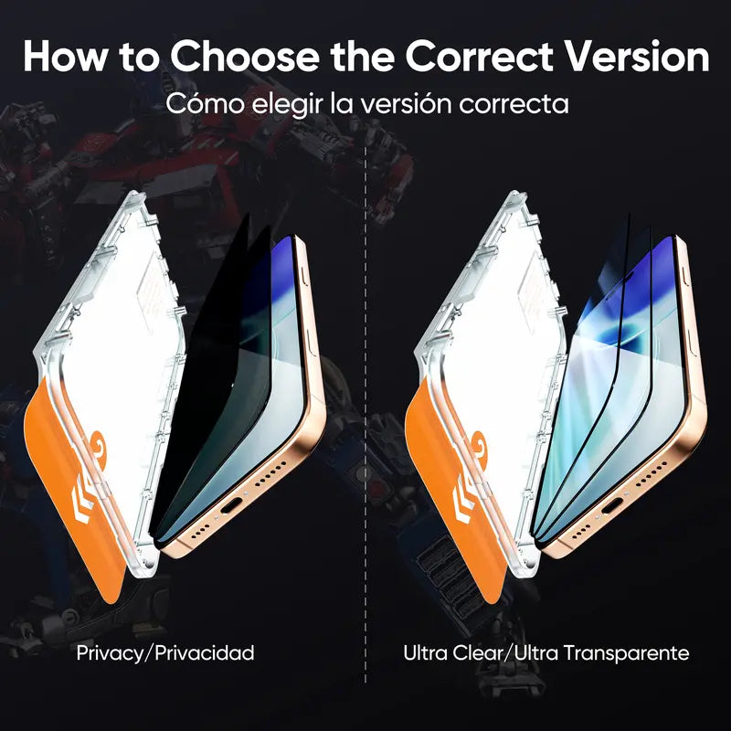 2-Pack Tempered Glass Screen Protector for iPhone 17, 16, 15, 14 & 13 (incl. Pro Max)