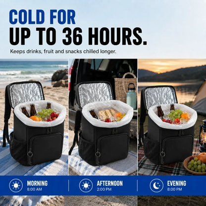 FROSTVA 30L Cooler Backpack - Leakproof Insulated Backpack Cooler with Waterproof TPU Liner for Camping, Beach, Picnic and Sports