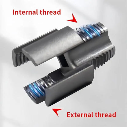 1/2" and 3/4" pipe thread cutting tool combo set — two tools side by side on white background