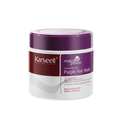 Karseell Maca Power Purple Hair Mask – Toning Conditioner for Blonde, Silver & Gray Hair 16.9 oz
