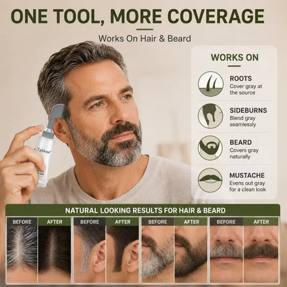 Tgideas Hair Dye Comb & Cream – Gentle Grey Coverage with Hyaluronic Acid