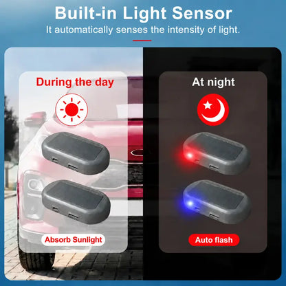 Solar Car Alarm Warning Light