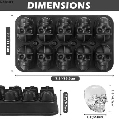 Skull Silicone Ice Cube Tray
