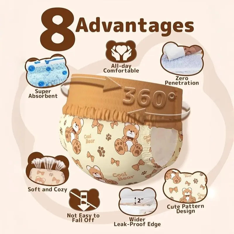 Dono Disposable Dog Diapers Female-60PCS/20PCS, Pull it Up Doggie Diapers for Female Dogs with 360° Stretchy Waist, Doggy Diapers for Dog in Heat Period, Super Absorbent Leak-Proof Puppy Diapers, Perfect for Summer Vibes and Pet Lovers