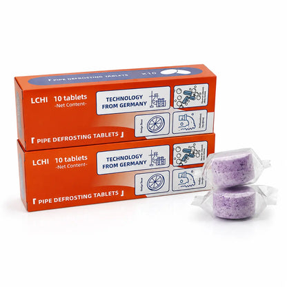 Pipe Cleaner Tablets — Drain Unclogger, Odor Eliminator & Descaler for Sinks, Toilets, Washing Machines & Sewers