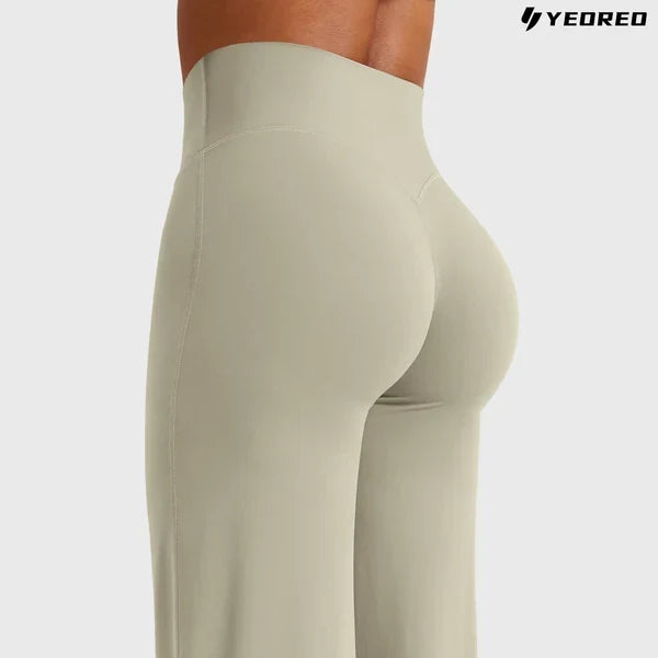 High-Waist Wide-Leg Yoga Pants