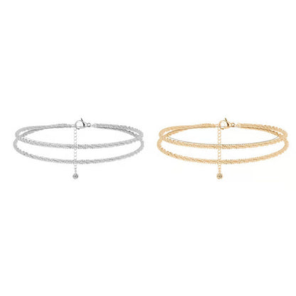 Exquisite multi-layered women's anklet