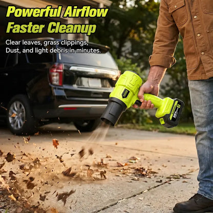 SUKESEM Handheld Wireless Blower - Lightweight Portable Car Cleaning Blower with Rechargeable Battery, High-Power Turbo Fan for Dust Removal & Drying