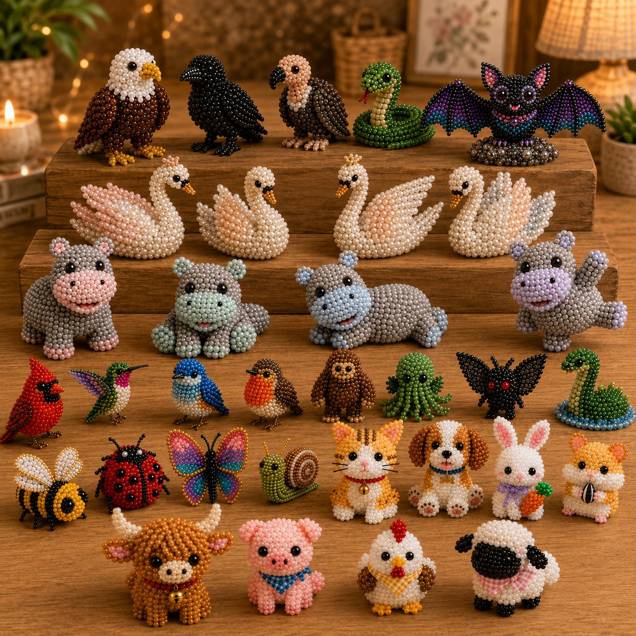 🧵✨ Tiny 3D Beaded Animal DIY Kit💖 A DIY Craft Kit So Cute You Won't Want To Stop Making Them