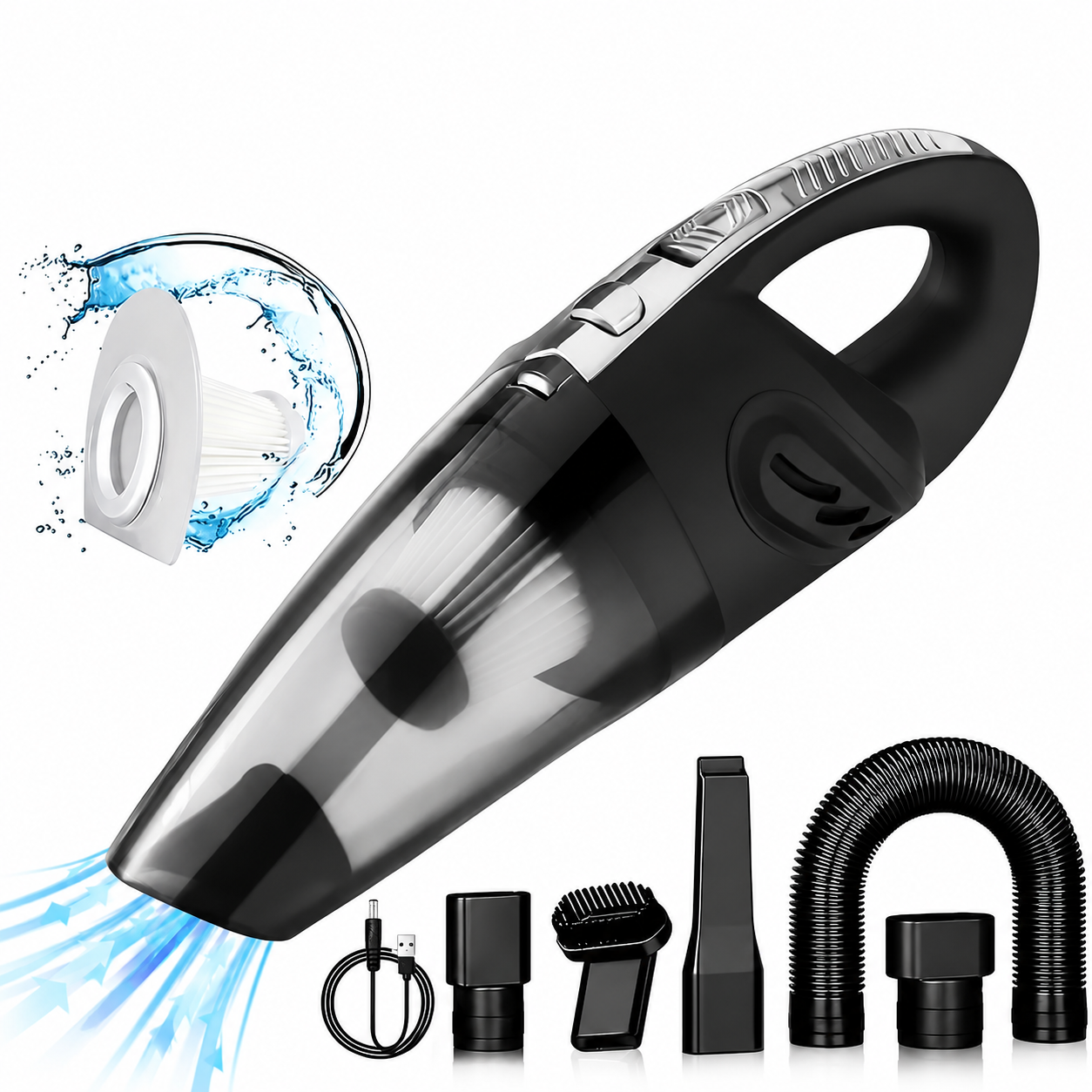 Mini Cordless Handheld Vacuum Cleaner – Powerful Suction for Pet Hair, Car & Home
