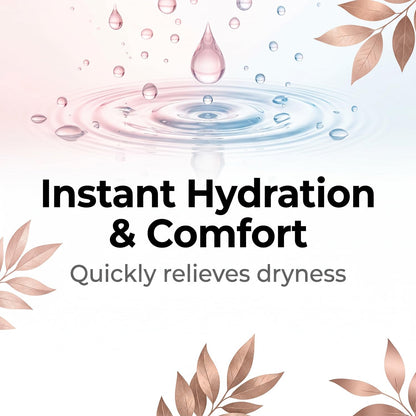 Vaginal Moisturizer – 5×3g Tubes, Hyaluronic Acid & Herbal Extracts for Menopause Dryness