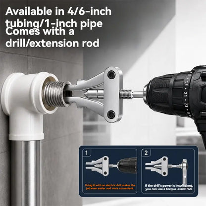 Broken Pipe Thread Extractor, Universal 1/2" 3/4" 1" Pipe Nipple Remover