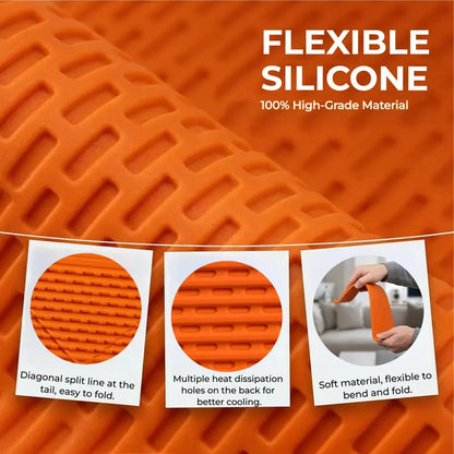Flexible Silicone Foldable Phone & Tablet Stand — Rollable, Bendable, Universal