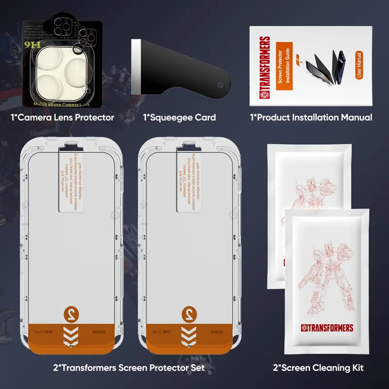 2-Pack Tempered Glass Screen Protector for iPhone 17, 16, 15, 14 & 13 (incl. Pro Max)
